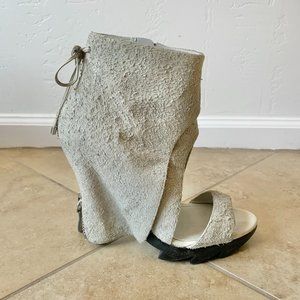 5" Heels. Camilla Skovgaard London. Creamy Greyish White